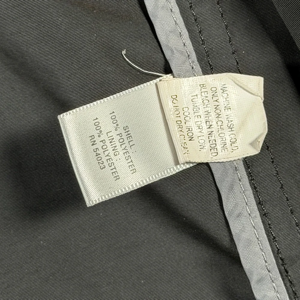 Banana Republic ST Nylon Moto Jacket Black XL‎ Lightweight Zip Pockets Outerwear